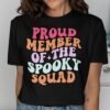 Proud Member Of The Spooky Squad Themed Graphic T-Shirt